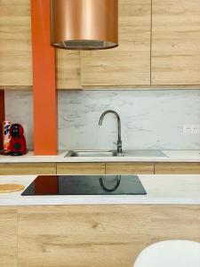 Kuchyň nebo kuchyňský kout v ubytování Appartement Baudelaire au coeur de Lorient