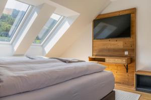 Μια τηλεόραση ή/και κέντρο ψυχαγωγίας στο Dorfplatzl Suite