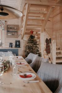 Posezení v ubytování Czorsztyn View Chalets