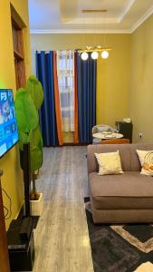 Μια τηλεόραση ή/και κέντρο ψυχαγωγίας στο Bleezy Appartment