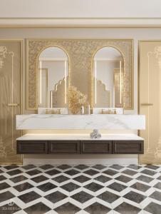 Koupelna v ubytování Taj Hessischer Hof, Frankfurt