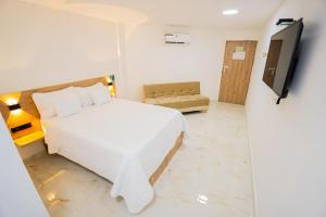 Μια τηλεόραση ή/και κέντρο ψυχαγωγίας στο Hotel Aikos