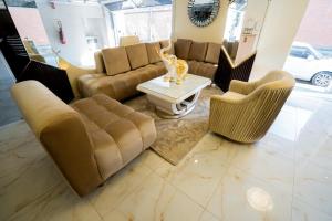 Χώρος καθιστικού στο Hotel Aikos