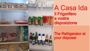 a casaida in refrigerator a vegetarian refrigerator the refrigerator at your disposal at a CASA IDA in Bagnoregio