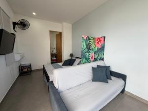 Μια τηλεόραση ή/και κέντρο ψυχαγωγίας στο Atardeceres casa de playa