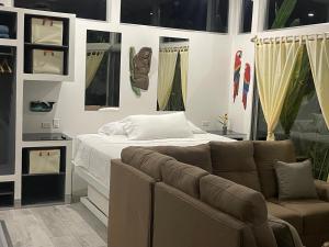 Ένα ή περισσότερα κρεβάτια σε δωμάτιο στο Villas Pura Vida +139 φωτογραφίες