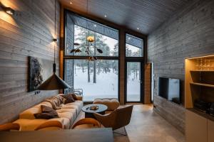 Posezení v ubytování Luxurious Rakka Suites, Ylläs