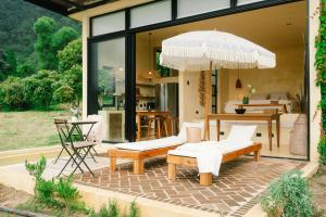 Κήπος έξω από το Orilla Casas en Ati