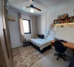 Postel nebo postele na pokoji v ubytování Your refuge in Canto do Forte, 1 block from the beach!