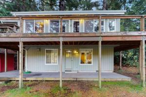 Bygningen som feriehuset ligger i