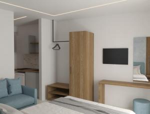 Μια τηλεόραση ή/και κέντρο ψυχαγωγίας στο Studios Maria - Renovating Brand New for 2026