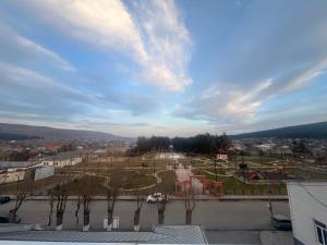 a view of a park with trees in a city at Park Side Hotel Tsalka in Tsalka