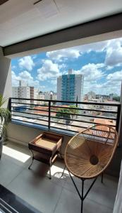 Un balcón o terraza en Studio Garden - ideal para relaxar ou trabalhar