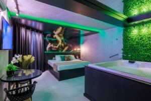 Ένα ή περισσότερα κρεβάτια σε δωμάτιο στο Hotel Motel Paradiso - Soledade-RS