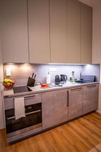 Η κουζίνα ή μικρή κουζίνα στο Between Rivers Apartments