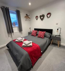 Ένα ή περισσότερα κρεβάτια σε δωμάτιο στο The Annexe Long Melford