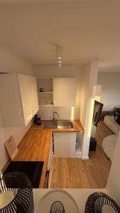 Η κουζίνα ή μικρή κουζίνα στο Konstanz Lakeside Apartment