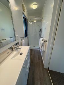 Et badeværelse på Bay Cabins