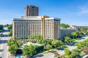 an aerial view of the hampton inn suites hotel at InterContinental Kansas City at the Plaza by IHG in Kansas City