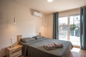 Postel nebo postele na pokoji v ubytování Andys house