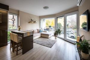 Χώρος καθιστικού στο Kriszta Residence