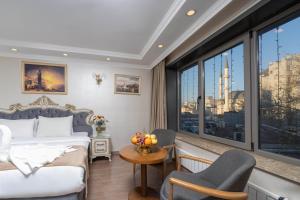 Χώρος καθιστικού στο Almadina Hotel Istanbul