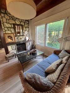 Χώρος καθιστικού στο Refugio Giardino