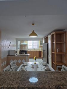 Kuchyň nebo kuchyňský kout v ubytování Jasmin Tunisie