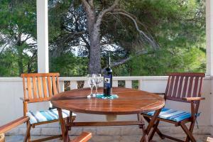 En balkon eller terrasse på Apartments Jase