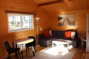 Χώρος καθιστικού στο Åsele Camping and Holliday homes