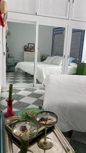 Postel nebo postele na pokoji v ubytování Casa Michel + 17 fotografií