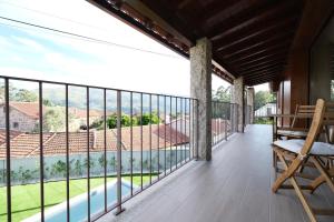 Balkón nebo terasa v ubytování Casa do Lanjal