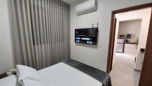 Una cama o camas en una habitación de Studio Garden - ideal para relaxar ou trabalhar 43 fotos más