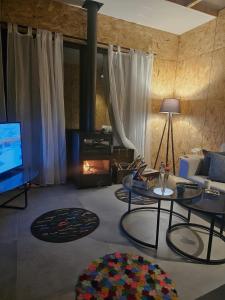 Χώρος καθιστικού στο Sehayleh Chalet