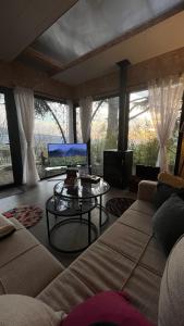 Χώρος καθιστικού στο Sehayleh Chalet