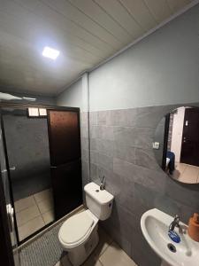 Koupelna v ubytování Casa Lapas