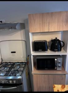 Køkken eller tekøkken på Apartamento central en Puerto Montt