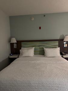 Кровать или кровати в номере hampton inn and suites