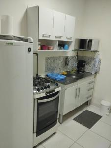 Køkken eller tekøkken på Studio na praia