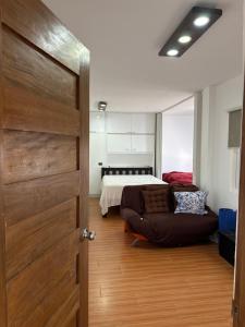 Χώρος καθιστικού στο Bateria Seaside Lodge