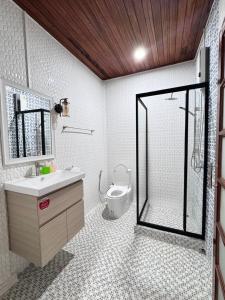 Koupelna v ubytování Bayview Hill Resort