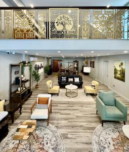 Posezení v ubytování Oaktown Roost