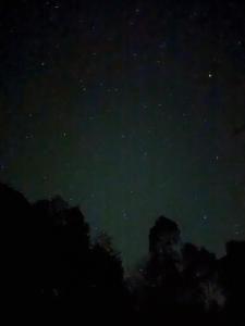 a night sky filled with stars and some trees at Laguna Valley Country Retreat in Laguna