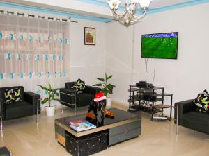 Posezení v ubytování WELLSPRINGS HOTEl