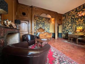 Χώρος καθιστικού στο Chateau d'Albon - Chambres d'Hotes - Saint Andre d'Apchon