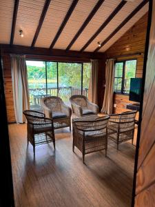 Posezení v ubytování Imvubu Lodge