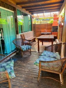 Χώρος καθιστικού στο Sobrado Gruta da Ale e do Thiago Ilha do Mel Encantadas