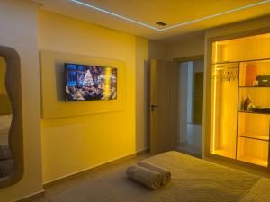 En eller flere senge i et værelse på Luxe Appartement Haut Standing Nador Lagoon Rif