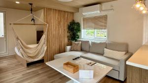 Posezení v ubytování Solana富士御殿場