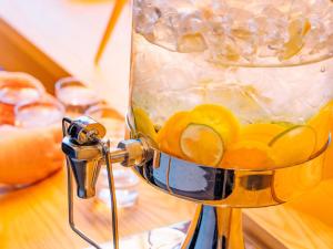 a food processor filled with vegetables on a table at Comfort Inn Kumamoto Miyukifueda in Kumamoto +18 photos